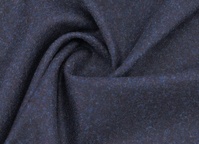 Wollflanell aus reiner Schurwolle Schwarzblau